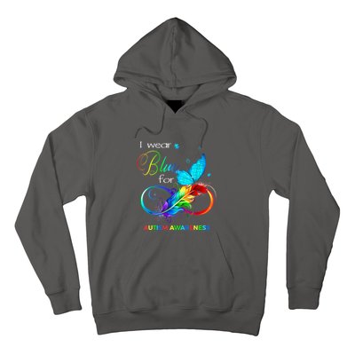 Women I Wear Blue For Autism Awareness Month Gift Hoodie