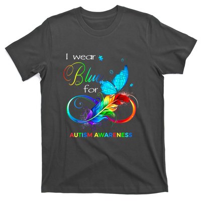 Women I Wear Blue For Autism Awareness Month Gift T-Shirt