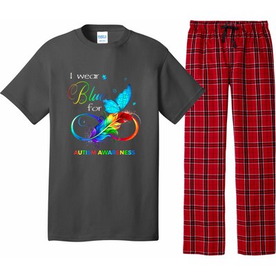 Women I Wear Blue For Autism Awareness Month Gift Pajama Set