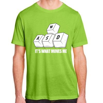 Wasd Its What Moves Me Funny Pc Gamer Gaming Gift Adult ChromaSoft Performance T-Shirt