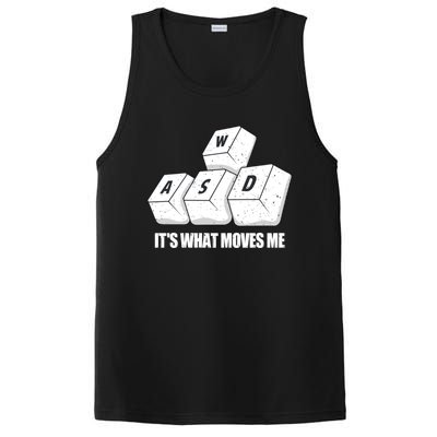 Wasd Its What Moves Me Funny Pc Gamer Gaming Gift PosiCharge Competitor Tank