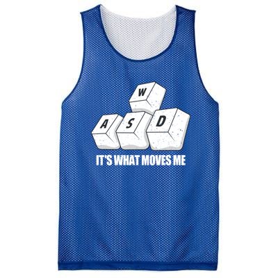 Wasd Its What Moves Me Funny Pc Gamer Gaming Gift Mesh Reversible Basketball Jersey Tank