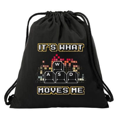 Wasd Its What Moves Me Computer Keycaps Pc Gamer Drawstring Bag
