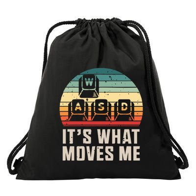 Wasd ItS What Moves Me Pc Gamer Keys Keyboard Cool Gift Drawstring Bag