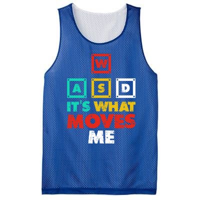 Wasd Its What Moves Me Gaming Gift Mesh Reversible Basketball Jersey Tank