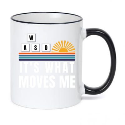 Wasd Its What Moves Me Keyboard Keys Funny Gamer Great Gift 11oz Black Color Changing Mug