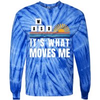 Wasd Its What Moves Me Keyboard Keys Funny Gamer Great Gift Tie-Dye Long Sleeve Shirt