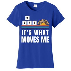 Wasd Its What Moves Me Keyboard Keys Funny Gamer Great Gift Women's T-Shirt