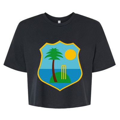 West Indies Windies Cricket Fans Bella+Canvas Jersey Crop Tee