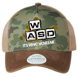 Wasd Its What Moves Me Pc Gamer Computer Nerd Gaming Gift Legacy Tie Dye Trucker Hat