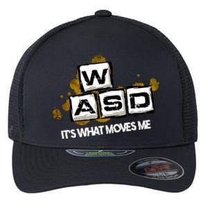 Wasd Its What Moves Me Pc Gamer Computer Nerd Gaming Gift Flexfit Unipanel Trucker Cap