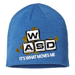 Wasd Its What Moves Me Pc Gamer Computer Nerd Gaming Gift Sustainable Beanie