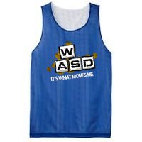 Wasd Its What Moves Me Pc Gamer Computer Nerd Gaming Gift Mesh Reversible Basketball Jersey Tank