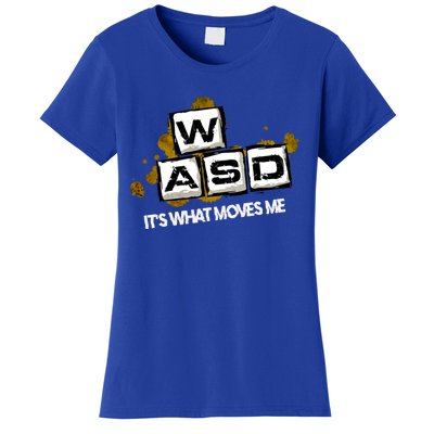 Wasd Its What Moves Me Pc Gamer Computer Nerd Gaming Gift Women's T-Shirt