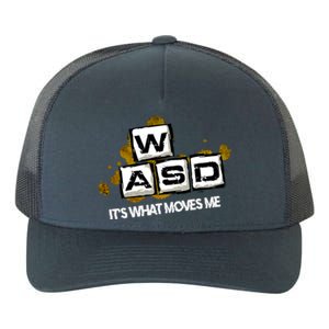 Wasd Its What Moves Me Pc Gamer Computer Nerd Gaming Gift Yupoong Adult 5-Panel Trucker Hat