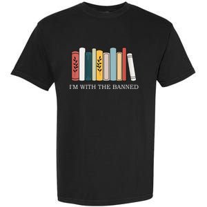 Womens I'm With The Banned Books I Read Banned Reader Books Lover VNeck Garment-Dyed Heavyweight T-Shirt