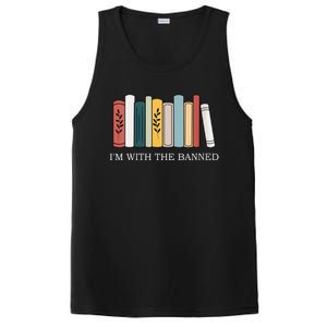 Womens I'm With The Banned Books I Read Banned Reader Books Lover VNeck PosiCharge Competitor Tank