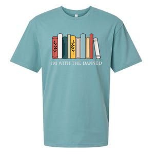 Womens I'm With The Banned Books I Read Banned Reader Books Lover VNeck Sueded Cloud Jersey T-Shirt