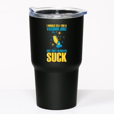 Wo I Would Tell You A Vacuum Joke But They Always Suck Tumbler