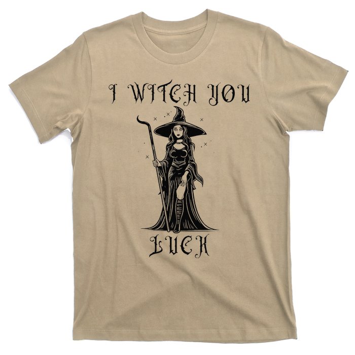 Women I Witch You Luck Halloween Witch Please T-Shirt