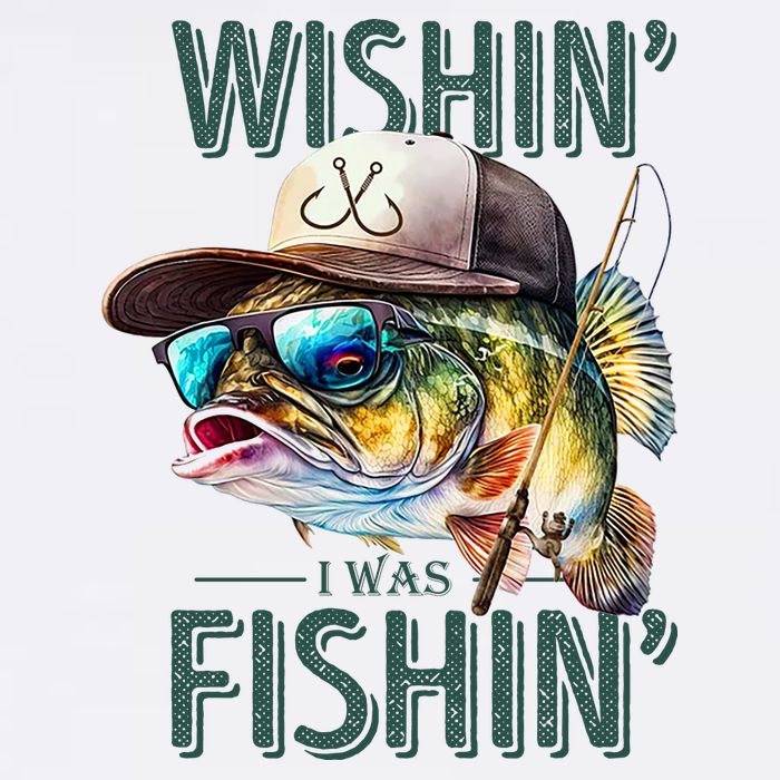 Wishin' I Was Fishin'  – Funny Fishing , Angler Humor Gift For Outdoors Lovers Long Sleeve Shirt