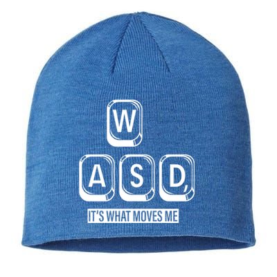 Wasd Its What Moves Me Gift Sustainable Beanie