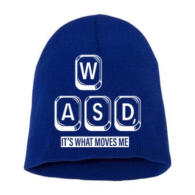 Wasd Its What Moves Me Gift Short Acrylic Beanie