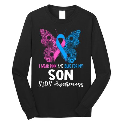 Wo I Wear For My Son Sids Awareness Support Long Sleeve Shirt