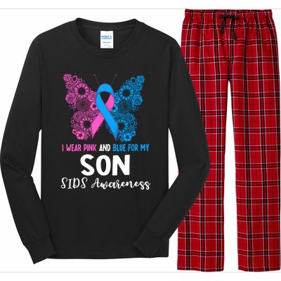 Wo I Wear For My Son Sids Awareness Support Long Sleeve Pajama Set