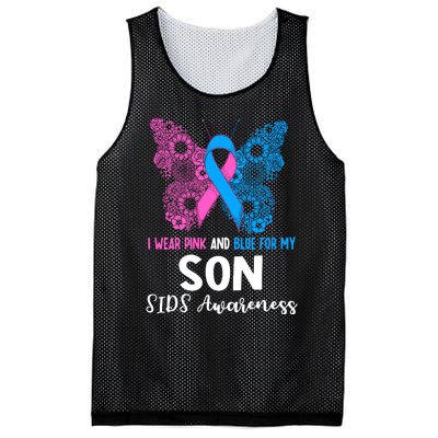 Wo I Wear For My Son Sids Awareness Support Mesh Reversible Basketball Jersey Tank