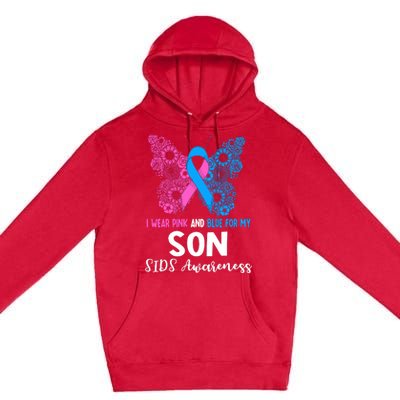 Wo I Wear For My Son Sids Awareness Support Premium Pullover Hoodie