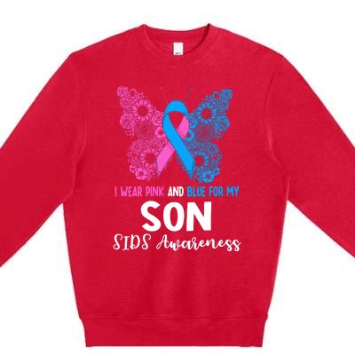 Wo I Wear For My Son Sids Awareness Support Premium Crewneck Sweatshirt