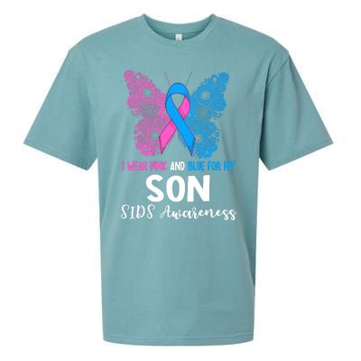 Wo I Wear For My Son Sids Awareness Support Sueded Cloud Jersey T-Shirt