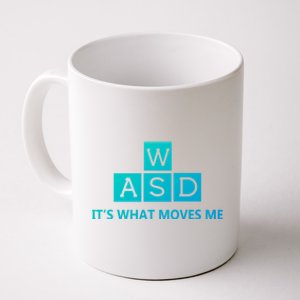 Wasd ItS What Moves Me Funny Pc Gamer Computer Gift Coffee Mug