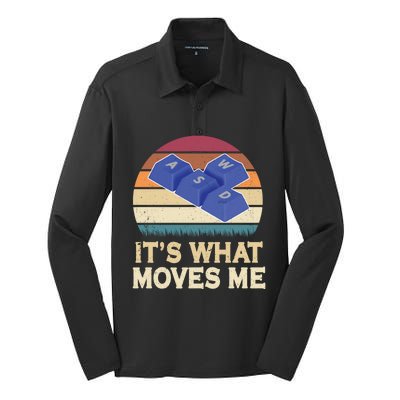 Wasd ItS What Moves Me Vintage Funny Gift Funny Gaming Gamer Cute Gift Silk Touch Performance Long Sleeve Polo