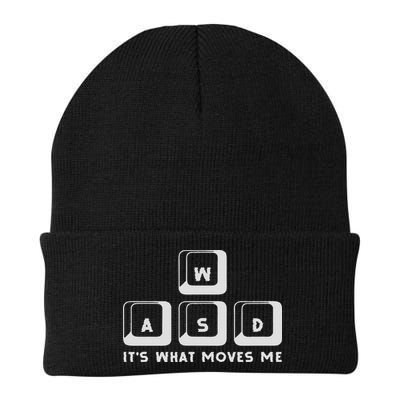 Wasd Its What Moves Me Pc Keyboard Gamer Knit Cap Winter Beanie