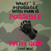 WhatS Impossible With Man Is Possible With God Christian Legacy Tie Dye Trucker Hat