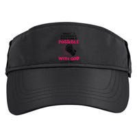WhatS Impossible With Man Is Possible With God Christian Adult Drive Performance Visor