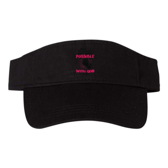 WhatS Impossible With Man Is Possible With God Christian Visor
