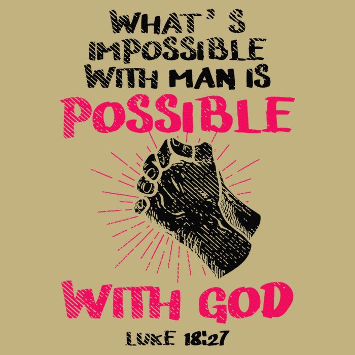 WhatS Impossible With Man Is Possible With God Christian Magnet