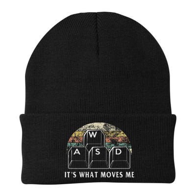 Wasd It's What Moves Me Funny Pc Gamer Computer Nerd Gift Knit Cap Winter Beanie