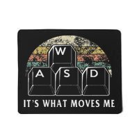 Wasd It's What Moves Me Funny Pc Gamer Computer Nerd Gift Mousepad