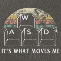 Wasd It's What Moves Me Funny Pc Gamer Computer Nerd Gift Cotton Canvas Backpack