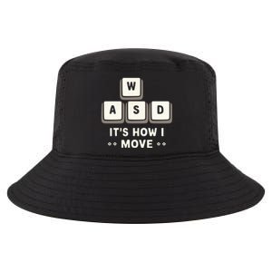 Wasd ItS What Moves Me Funny Gaming Player Keyboard Keys Gift Cool Comfort Performance Bucket Hat