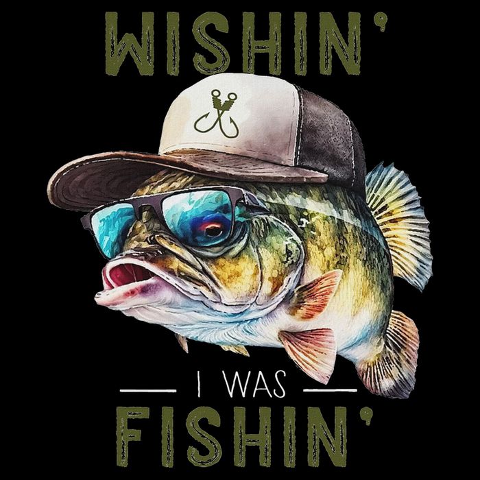 Wishin I Was Fishin Fishing Gift Impact Tech Backpack