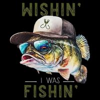 Wishin I Was Fishin Fishing Gift Womens Tank Top