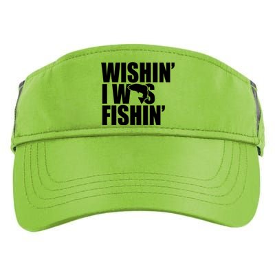 Wishin I Was Fishin Adult Drive Performance Visor