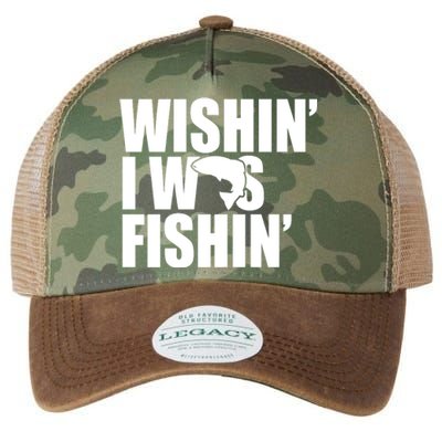 Wishin I Was Fishin Legacy Tie Dye Trucker Hat