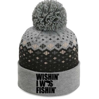 Wishin I Was Fishin The Baniff Cuffed Pom Beanie