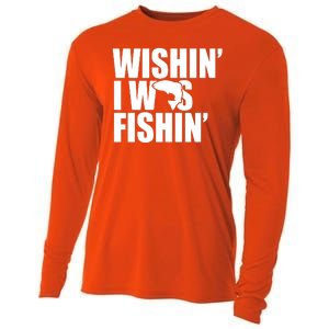 Wishin I Was Fishin Cooling Performance Long Sleeve Crew